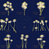 Coral Tree 5 - Koralle Baum 5 (Art Deco) - 8 Variations of Trees & Groves - Green Pink