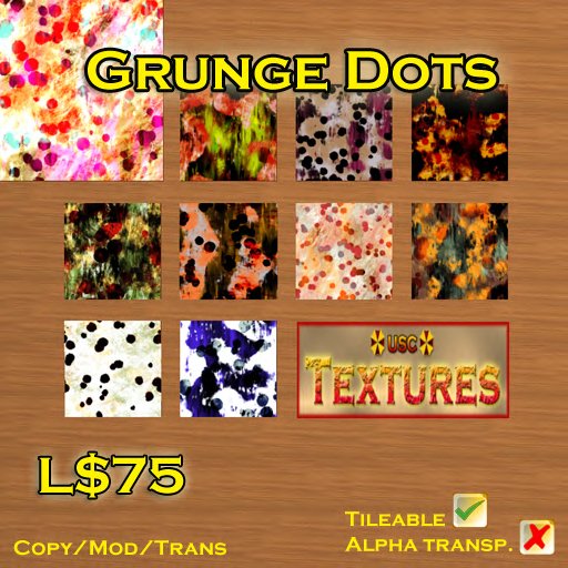 USC Textures - Grunge Dots 