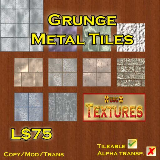 USC Textures - Grunge Metal Tiles 