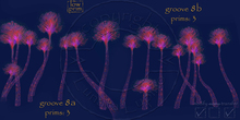 Coral Tree 5 - Koralle Baum 5 (Art Deco) - 2 Variations of Coral Groves - Magenta Purple