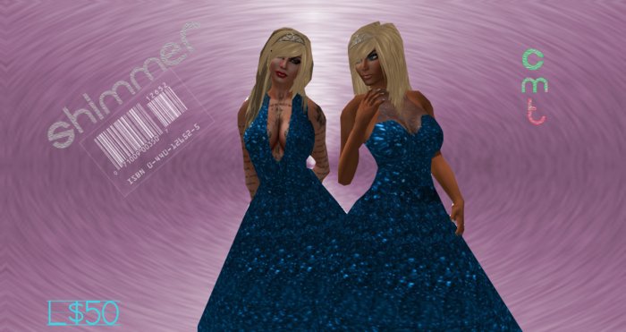 Shimmer Dress- Azul