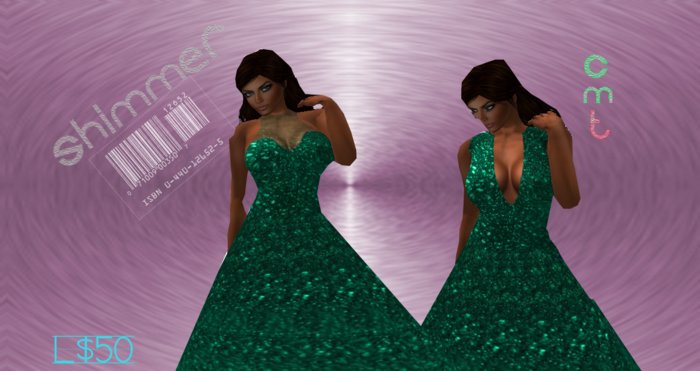  Shimmer Dress: Emerald