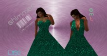  Shimmer Dress: Emerald