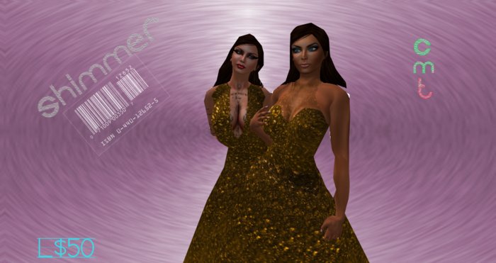  Shimmer Dress: Gold