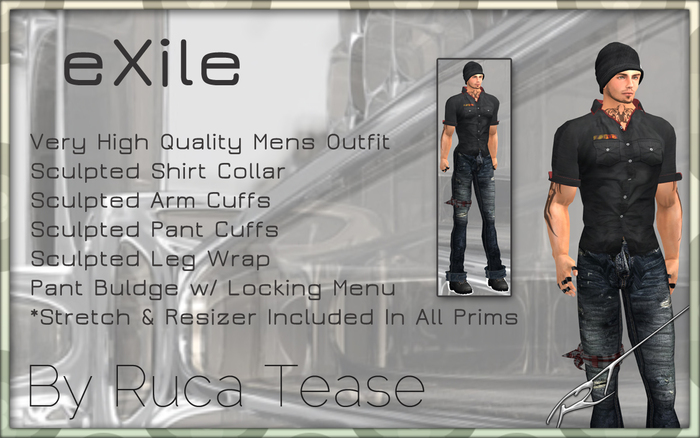 Sexy Mens Wear - Mens Outfit ~ eXile ~ by Ruca Tease -- \(-_-)/ -- 