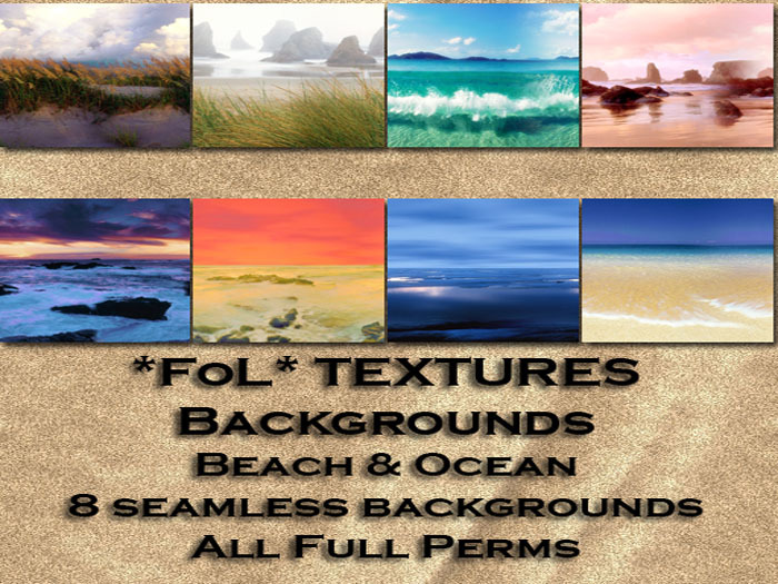 *FoL* Textures - Backgrounds Beach & Ocean