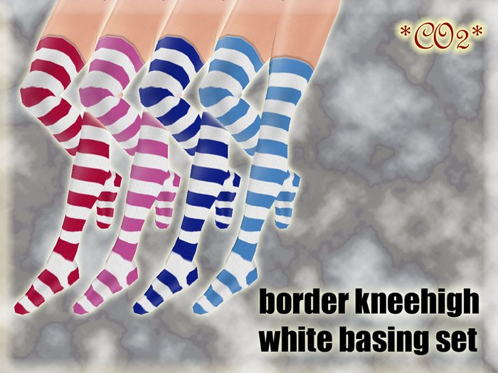*CO2* border kneehigh white basing set