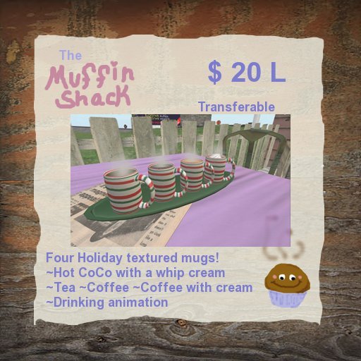 ~*The Muffin Shack*~ Holiday Mugs {Boxed}
