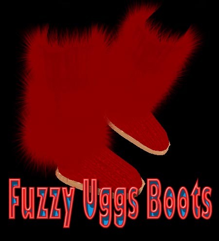 Red Fuzzy Boots