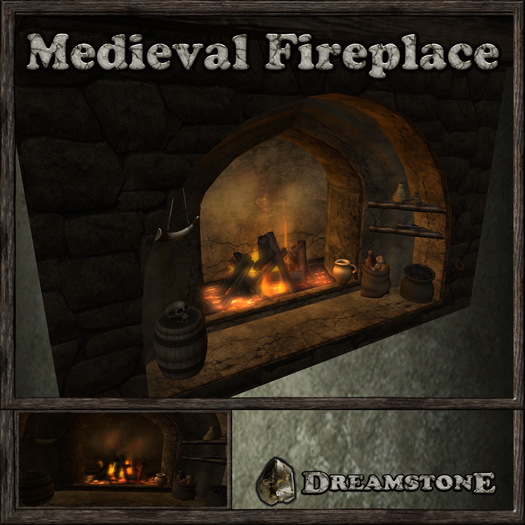 .: Dreamstone :. Medieval Fireplace