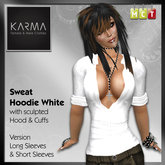 Karma - Zip Hoodie White (W)