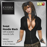 Karma - Zip Hoodie Black (W)