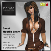 Karma - Zip Hoodie Chocolate (W)