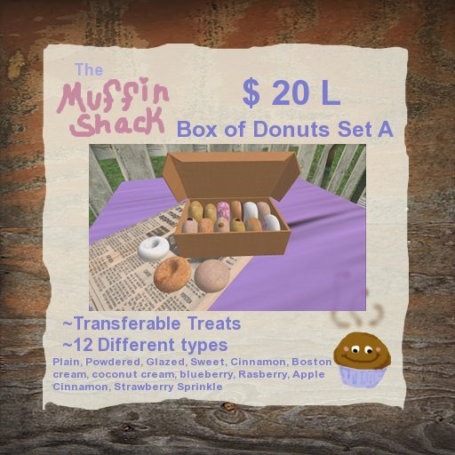 ~*The Muffin Shack*~ Donuts Set A  {Boxed}