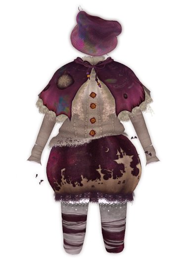 (Old Product) HPMD* Pumpkin Dress - beige / purple (reverse color)