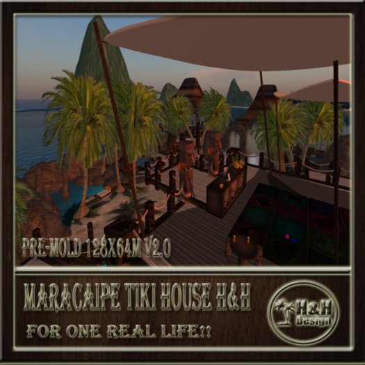 Maracaipe Tiki House H&H (pre-mold 128x64 v2.0) - BOXED