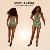 S4L LIGHT GREEN SHEER DRESS