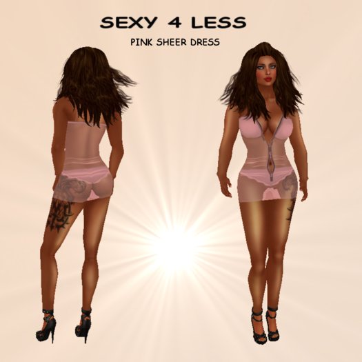 S4L PINK SHEER DRESS