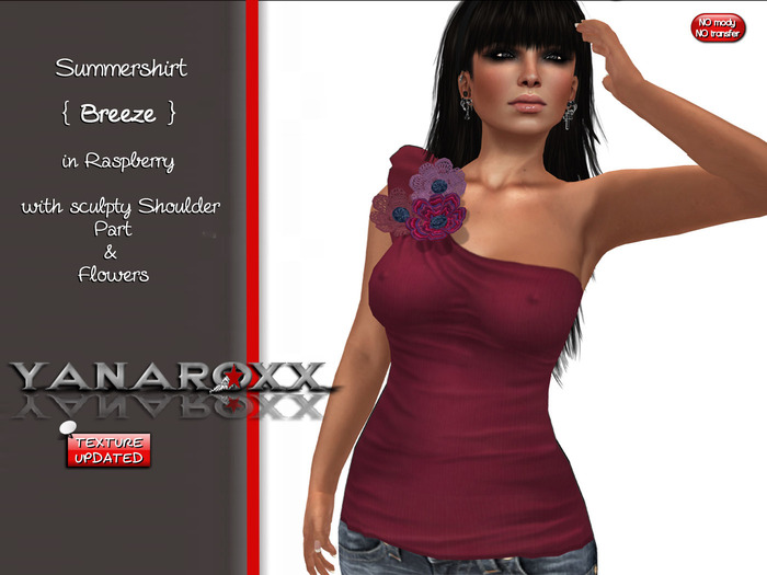 .:YANAROXX :.  Summershirt { BREEZE } Raspberry