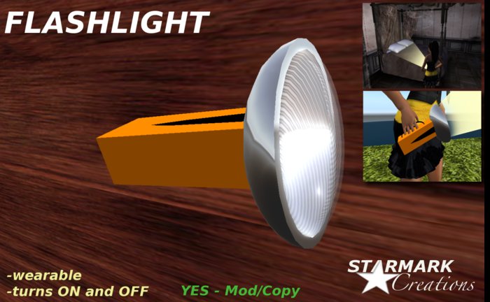 ALMOST FREE!!! Trick or Treat FLASHLIGHT  from STARMARK CREATIONS