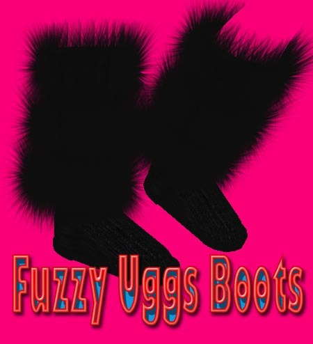 Black Fuzzy Boots
