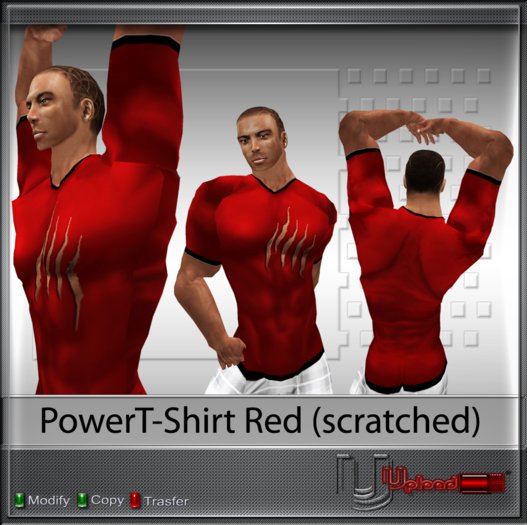 Upload[_]:: - PowerT-Shirt Red (scratched)
