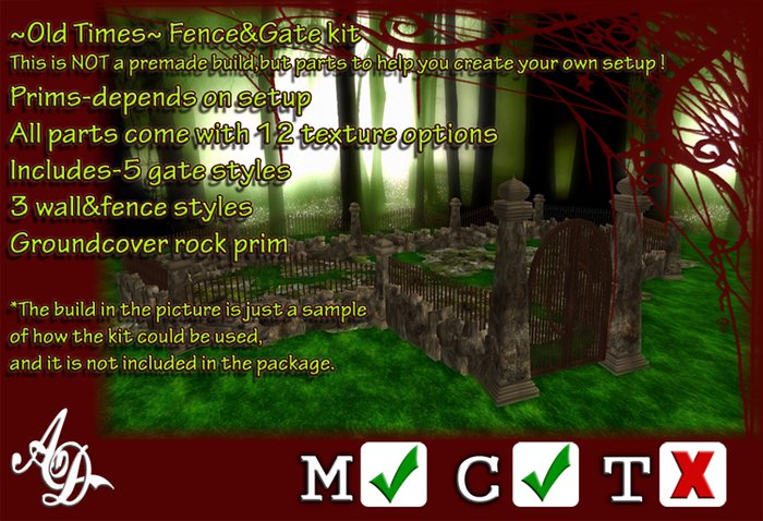 [AD]  ~Old Times~ Fence&Gate kit