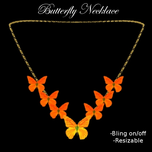 Red Butterfly Necklace