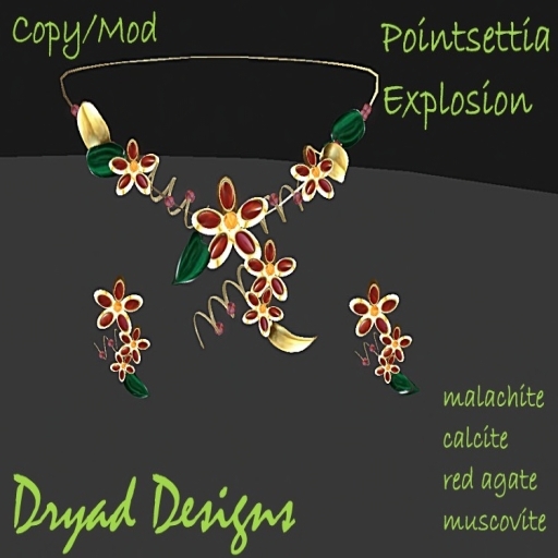 ~*Dryad Designs*~ Pointsettia explosion Shopping bag