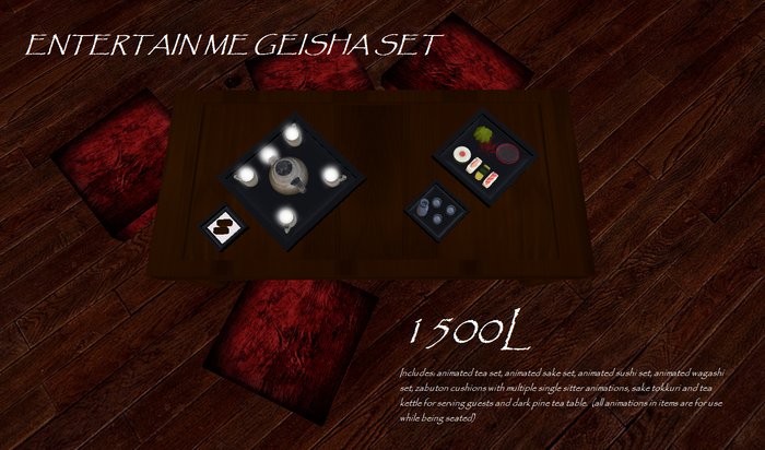 Entertain me geisha set