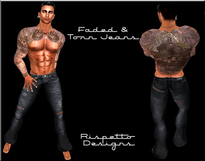 Rispetto Designs - Faded Ripped Jeans