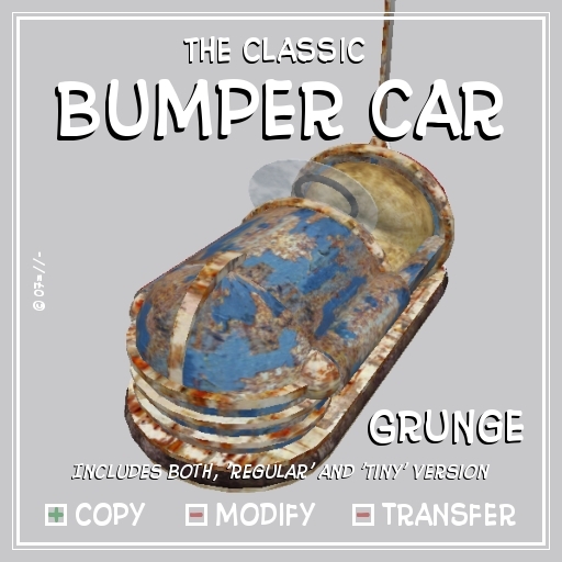 Bumper Car (Regular & Tiny AVs) - Grunge