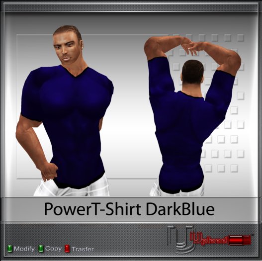 Upload[_]:: - PowerT-Shirt DarkBlue
