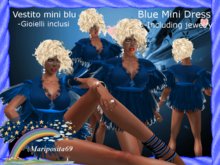 Blue Mini Dress(Vestito mini blu)