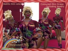Colored Mini Dress(Vestito mini colorato)