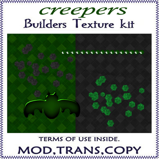 CREEPERS- texture pack for builders / clothes designers