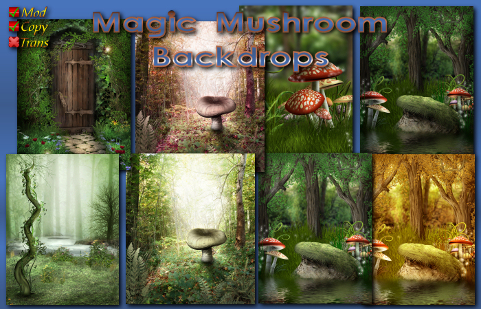 Magic Mushroom Backdrops