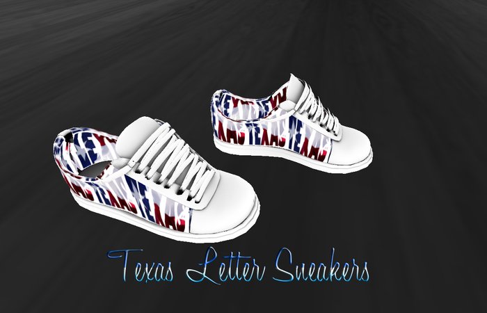 Texas Letter Sneakers