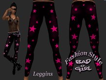 Bad Girl Star Leggins pink