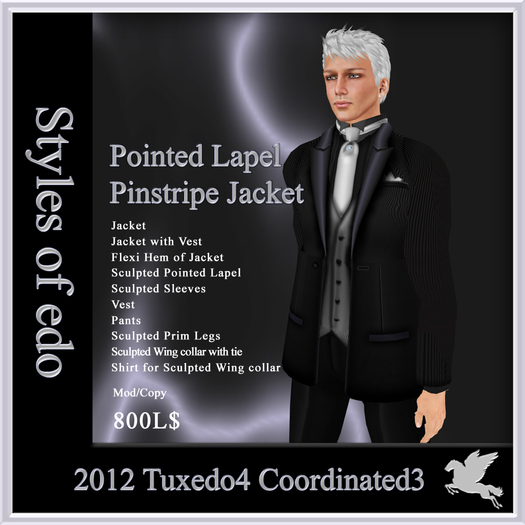 2012 Tuxedo4, Coordinated3, Styles of edo
