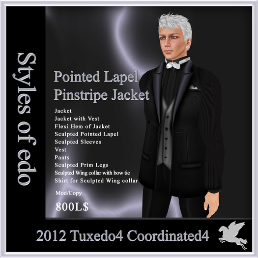 2012 Tuxedo4, Coordinated4, Styles of edo