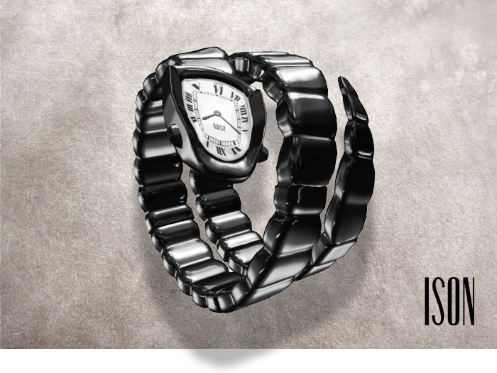 ISON - vipera watch (onyx)