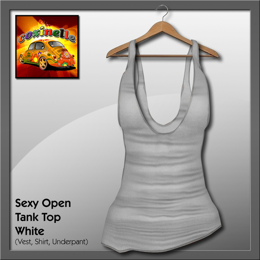 Coxi - Tank Top Opened white