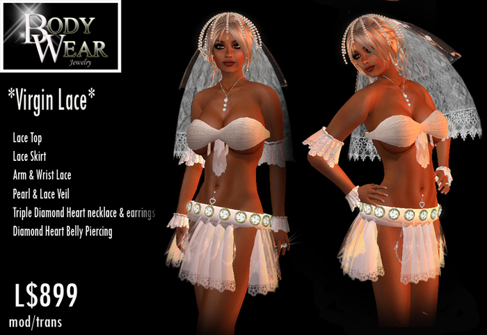 BODYWEAR JEWELRY - Virgin Lace wedding 