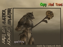 Dark urban roleplay – Spellfire-weapon – skull on a stick
