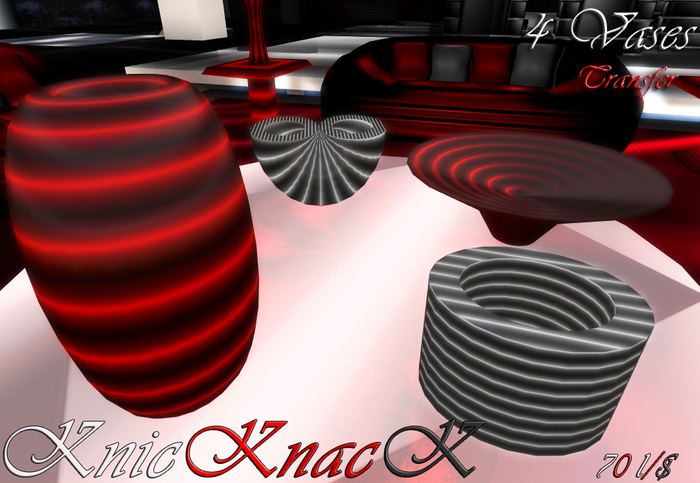 Knick Knack 4 Vases 1 PRIM EACH ONE 