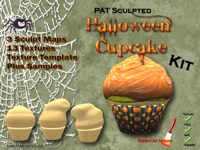(PAT Sculpted Halloween Cupcake Kit)