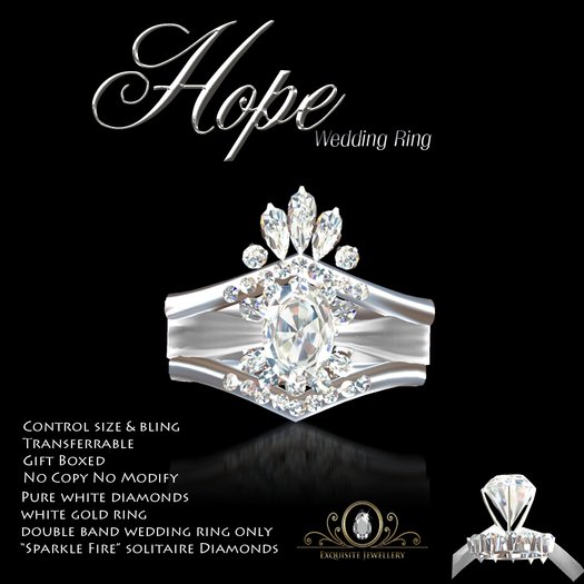 Exquisite Hope White Gold Wedding Ring