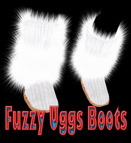 White Fuzzy Boots