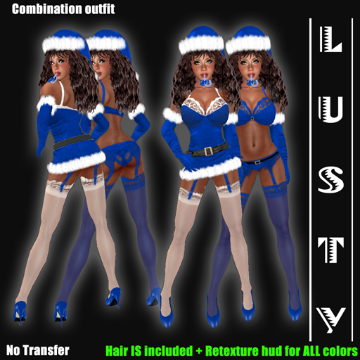 Sizzlin' Santa Blue